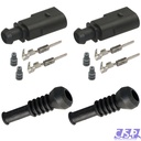 2x Stecker Reparatursatz 2-pol. Stift passt zu VW 1J0973802, Tülle 6N0906102 ABS