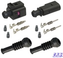 Reparatursatz Stecker 2-pol. passt zu VW 1J0973802 / 1J0973702 Stift/Buchse
