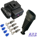 Stecker passend zu VW 1J0973724 Reparatursatz 4-pol. 0,50²-1,00² Tülle Zündspule