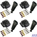 4x Stecker passend zu VW 1J0973724 Reparatursatz 4-pol. 1,00²-2,50² Tülle Zündspule