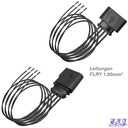 Stecker Set passt zu VW 1J0973724 / 1J0973824 Reparatursatz 4-pol. 1,00mm² Kabelsatz Stift u. Buchse