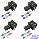 4x Reparatursatz 2-polig JPT Stecker passt zu VW 037906240 Einspritzventil EV1