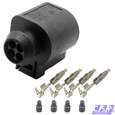 Stecker 4-polig Reparatursatz passend zu VW 4B0973712 Skoda Seat Audi, Buchse