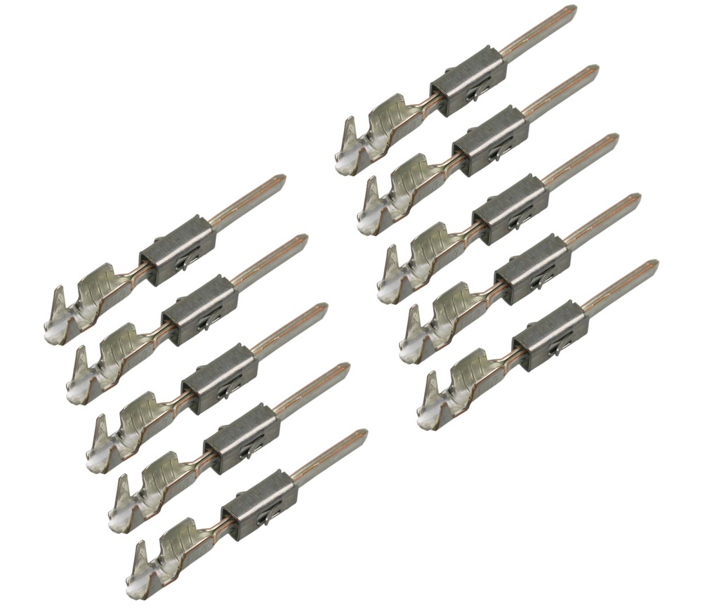 10x Micro Timer Mini ISO Kontakt, Stift Pin, 0,20² - 0,35²  Crimp Auto Hifi Navi