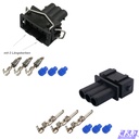 Reparatur Set JPT Stecker 3-polig Buchse Stift 357972753 357972763 kompatibel mit VW/AUDI