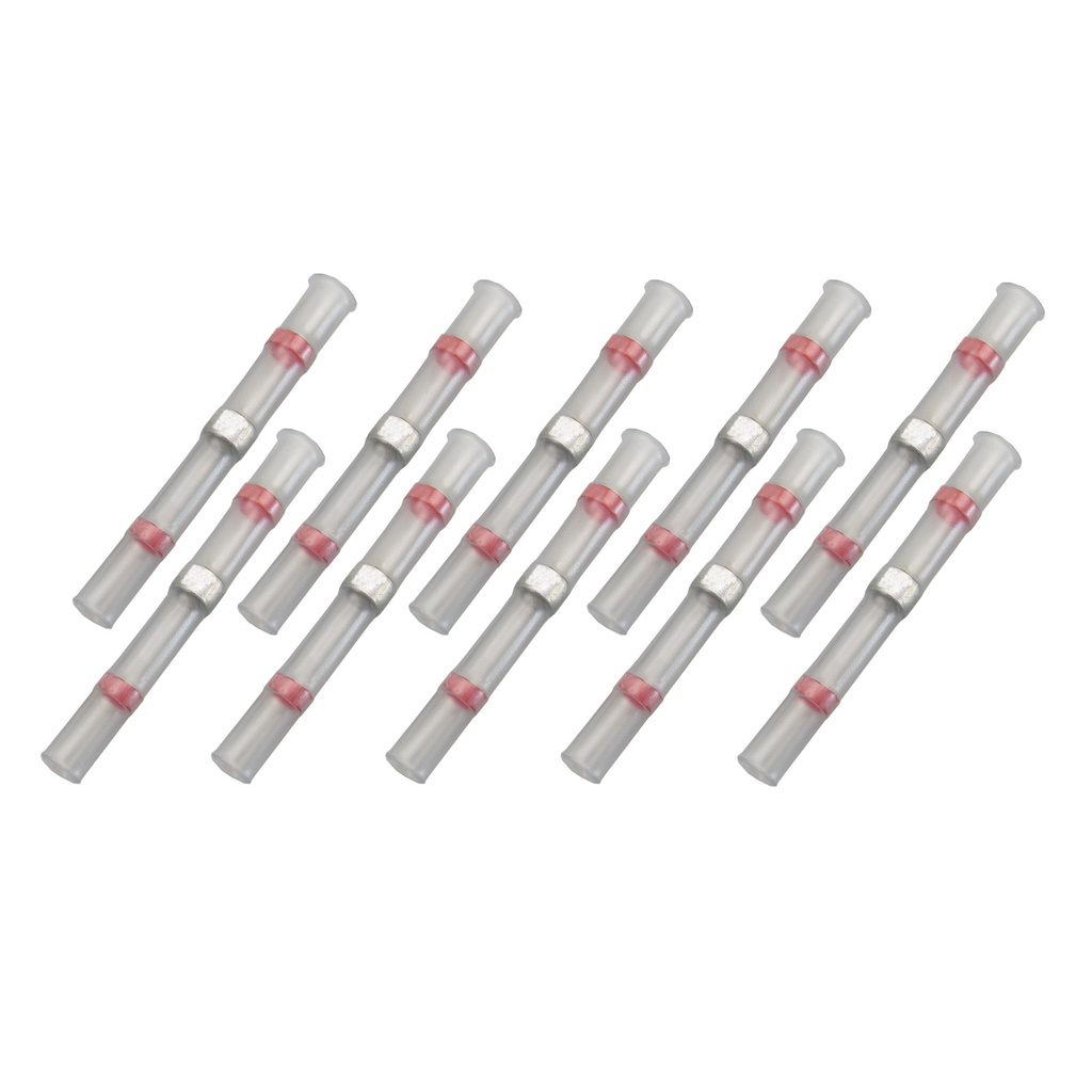 [33-0787-010] 10x Lötverbinder 0,50 - 1,50²  rot Kleber Schrumpfverbinder Quetschverbinder