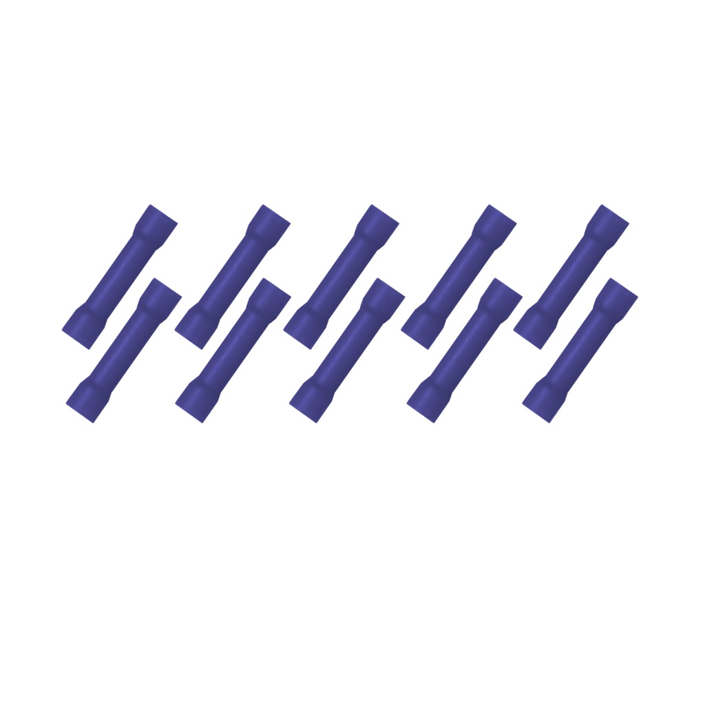 [33-0784-010] 10x Stoßverbinder 1,50 - 2,50²  blau Quetschverbinder Kabelverbinder Elektrik