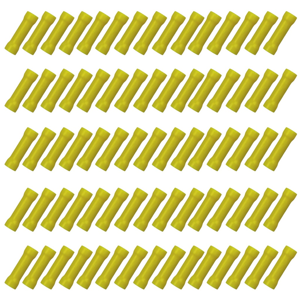 [33-0785-075] 75x Stoßverbinder 4,00 - 6,00²  gelb Quetschverbinder Kabelverbinder Elektrik