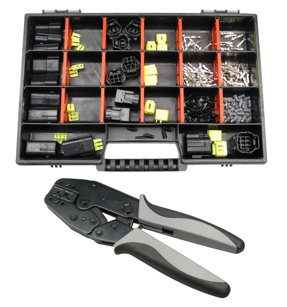 [33-1065-SK] Econoseal 070 J Mark II Serie Starter Set 2-polig - 6-polig Crimpzange LKW AUTO