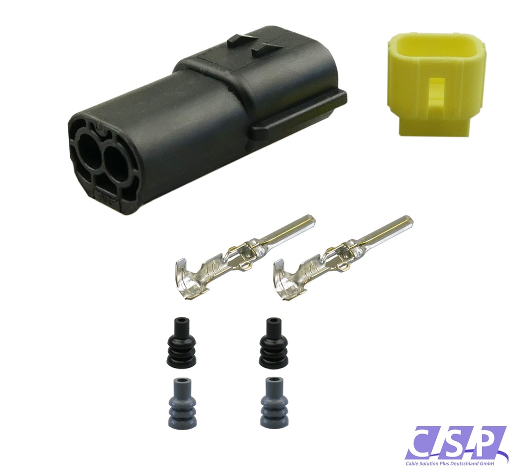 [33-1071] Econoseal 070 J Mark II Serie Stiftgehäuse 2-pol. LKW AUTO Motorrad Industrie