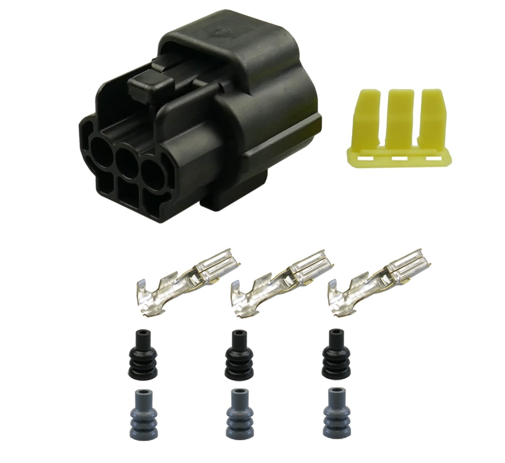 [33-1073] Econoseal 070 J Mark II Serie Buchsengehäuse 3-pol. LKW AUTO Motorrad Industrie