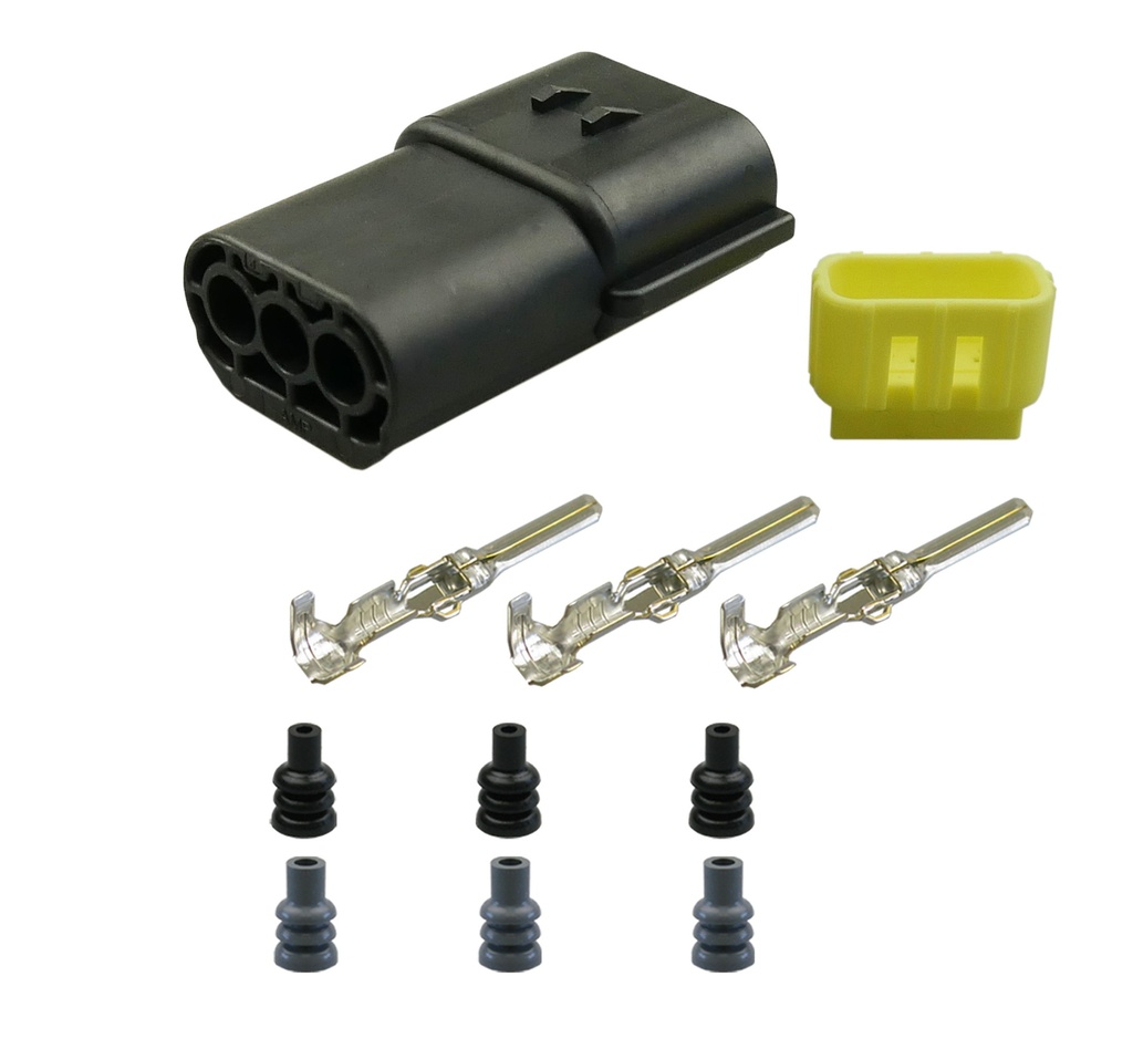 [33-1074] Econoseal 070 J Mark II Serie Stiftgehäuse 3-pol. LKW AUTO Motorrad Industrie