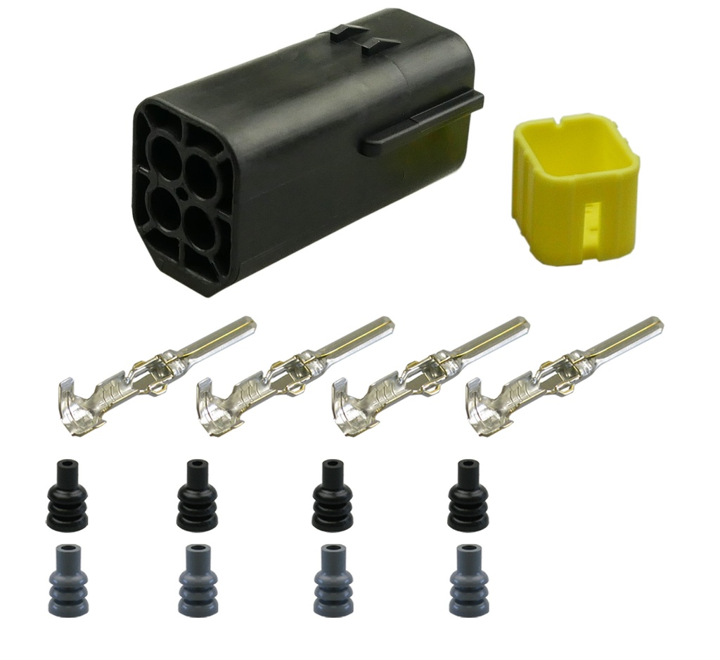 [33-1077] Econoseal 070 J Mark II Serie Stiftgehäuse 4-pol. LKW AUTO Motorrad Industrie