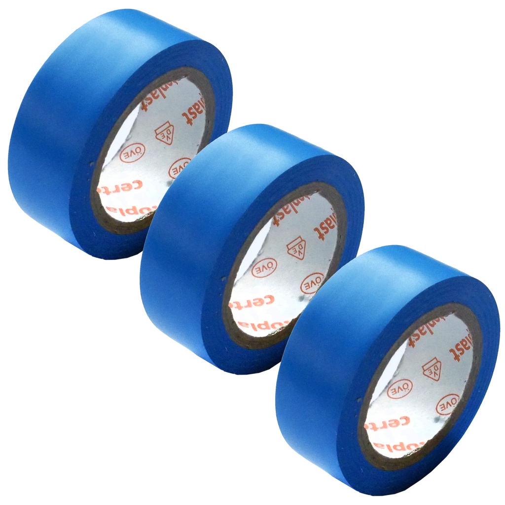 [33-1090-3-bl] 3x Isolierband blau 4,5m x 15mm Klebeband Tape PVC VDE Elektrik Industrie KFZ