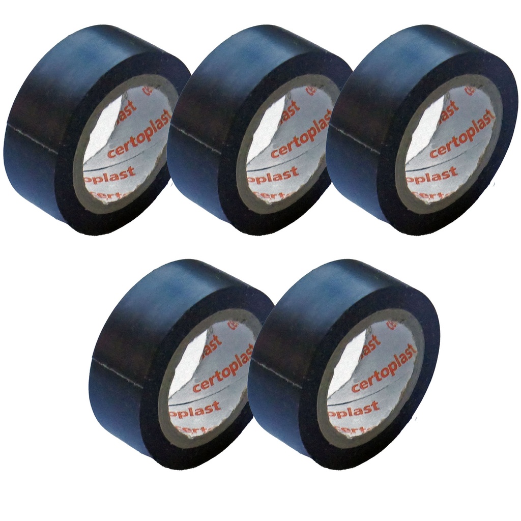[33-1091-5-sw] 5x Isolierband schwarz 4,5m x 15mm Klebeband Tape PVC VDE Elektrik Industrie KFZ
