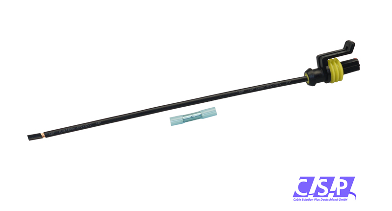 [33-0113-GE] Superseal 1-polig konfektioniertes Buchsengehäuse, 250mm, Leitung FLRY 1,50mm², Schrumpfverbinder