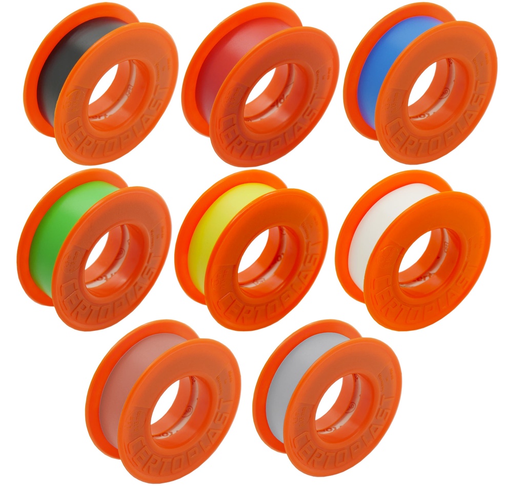 [33-1099-m8] Isolierband 4,5mx15mm Set aus 8 Farben sw rt bl ge gn ws br gr Klebeband Tape PVC VDE Elektrik