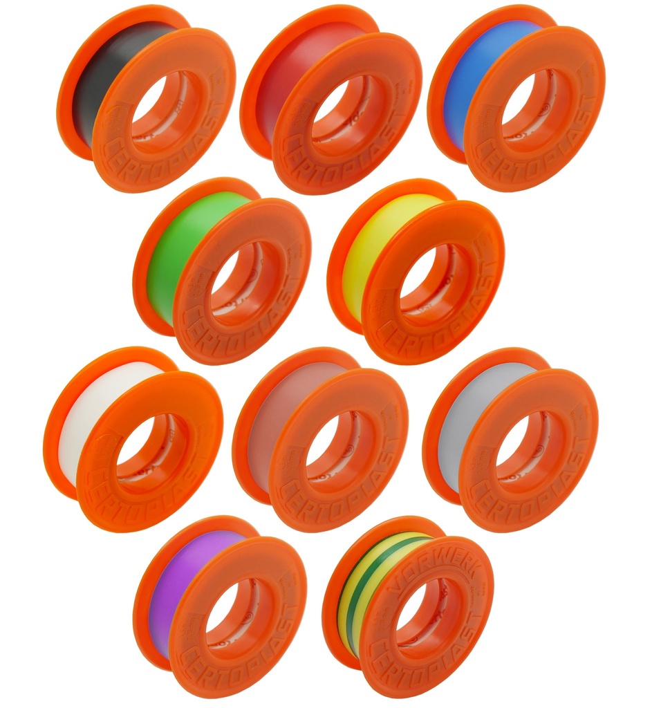 [33-1099-m10] Isolierband 4,5mx15mm Set aus 10 Farben sw rt bl ge gn ws br gr vi gn-ge Klebeband Tape PVC VDE Elektrik