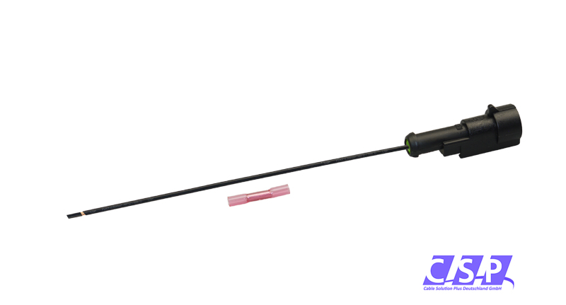 [33-0125-GN] Superseal 1-polig konfektioniertes Stiftgehäuse, 250mm, Leitung FLRY 0,50mm², Schrumpfverbinder