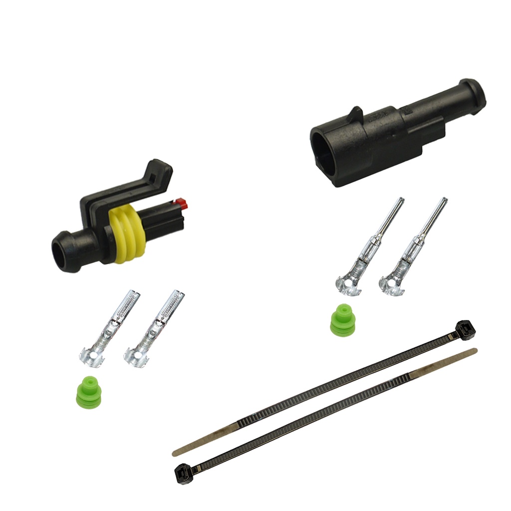 [33-0007-GN] Superseal Gehäuse Set 1-polig, 0,35mm² - 0,50mm²