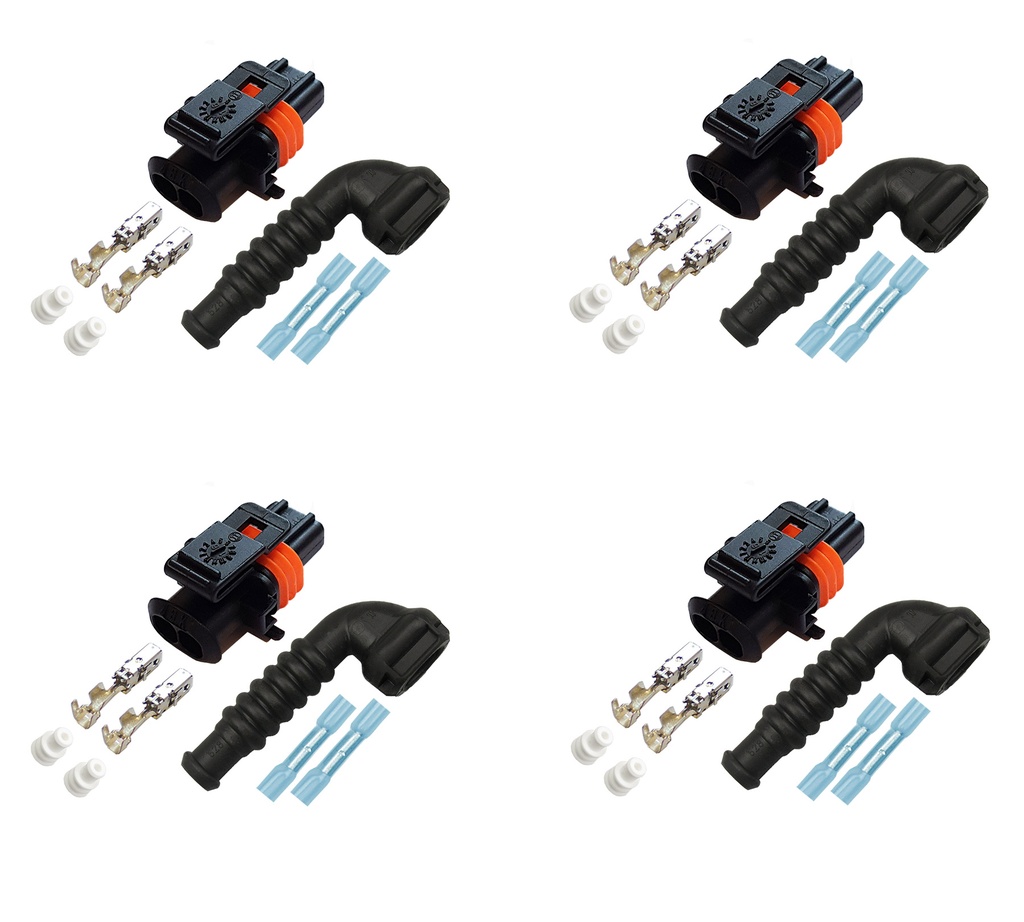 [33-1133] 4x Reparatursatz Stecker Einspritzdüsen Citroen Fiat Peugeot Renault Knickschutz
