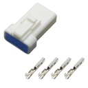 JWPF Stecker Buchse 4-polig gedichtet IP67  Steckverbinder JST 04R-JWPF-VSLE-S mit passenden Crimp Kontakten