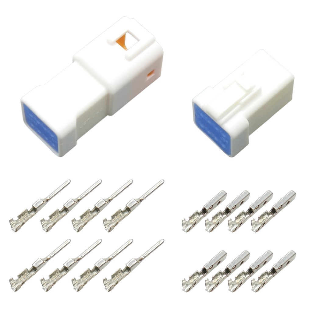 [33-1173] JWPF Stecker Set 8-polig gedichtet IP67  Steckverbinder JST 08R-JWPF-VSLE-D und 08R-JWPF-VSLE-D mit passenden Crimp Kontakten