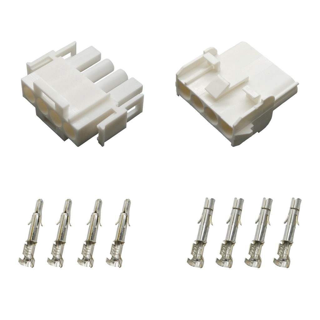 [33-1307] Stecker Set Steckverbinder Universal Mate N Lok 4-polig incl. Kontakten