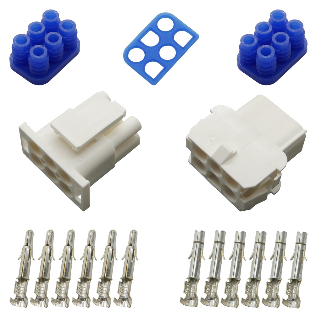 [33-1362] Stecker Set Steckverbinder gedichtet Universal Mate N Lok 6-polig und Kontakte