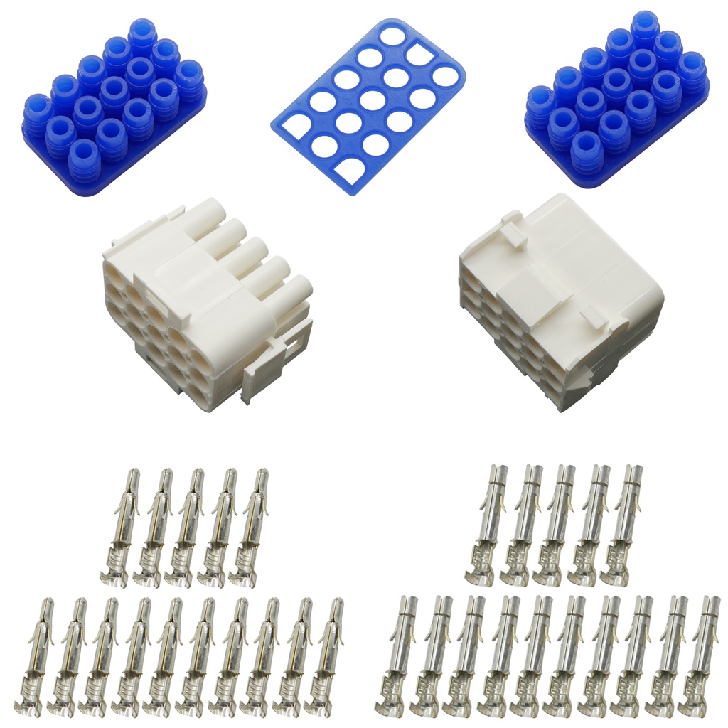[33-1365] Stecker Set Steckverbinder gedichtet Universal Mate N Lok 15-polig und Kontakte