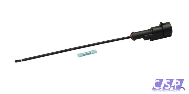 [33-0125-RT] Superseal 1-polig konfektioniertes Stiftgehäuse, 250mm, Leitung FLRY 2,50mm², Schrumpfverbinder