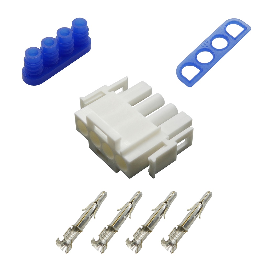 [33-1316] Stecker Stiftgehäuse gedichtet Universal Mate N Lok 4-polig incl. Kontakten