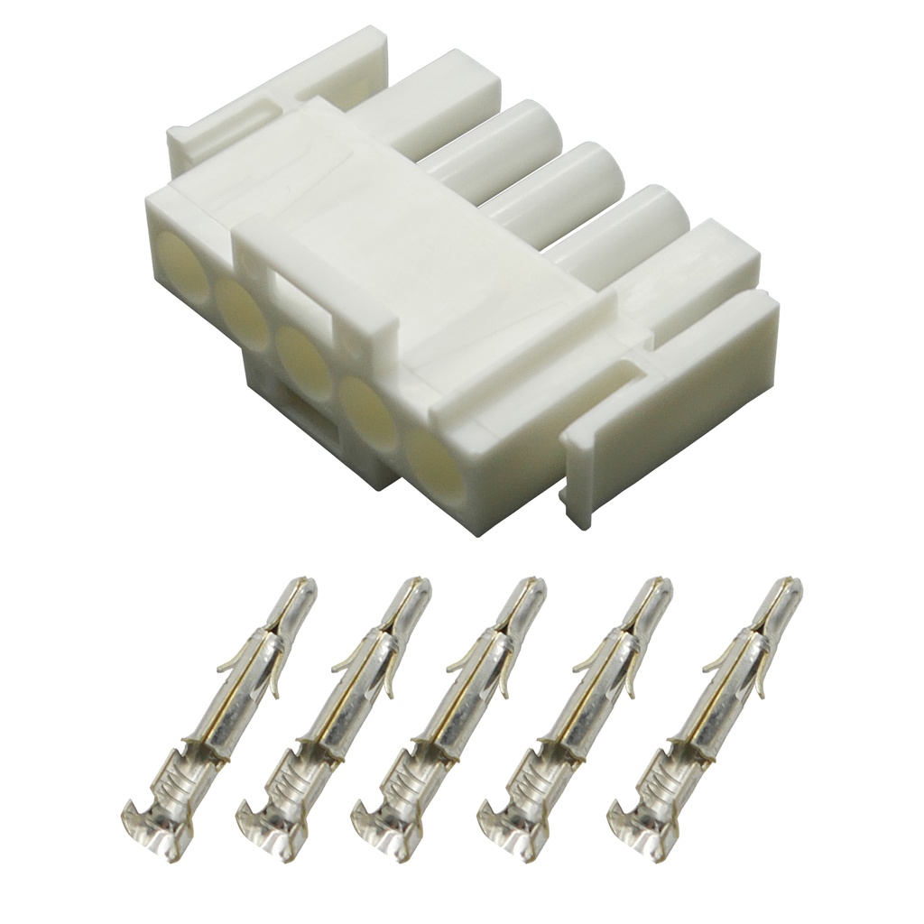 [33-1320] Stecker Stiftgehäuse Universal Mate N Lok 5-polig incl. Kontakten