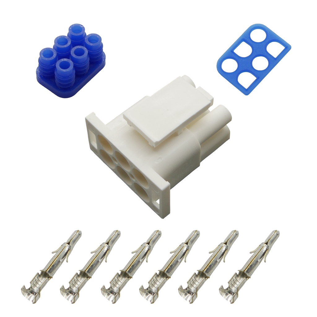 [33-1322] Stecker Stiftgehäuse gedichtet Universal Mate N Lok 6-polig incl. Kontakten