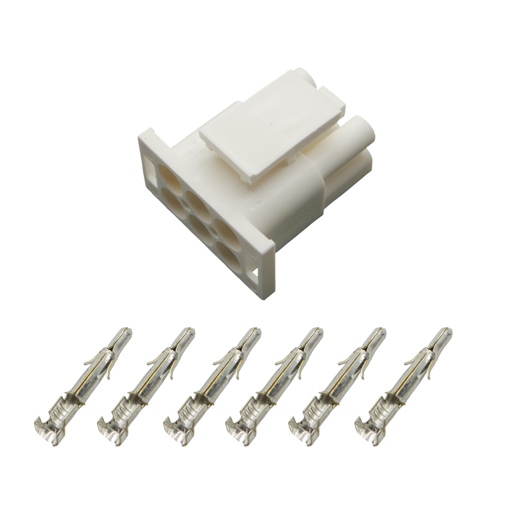 [33-1323] Stecker Stiftgehäuse Universal Mate N Lok 6-polig incl. Kontakten