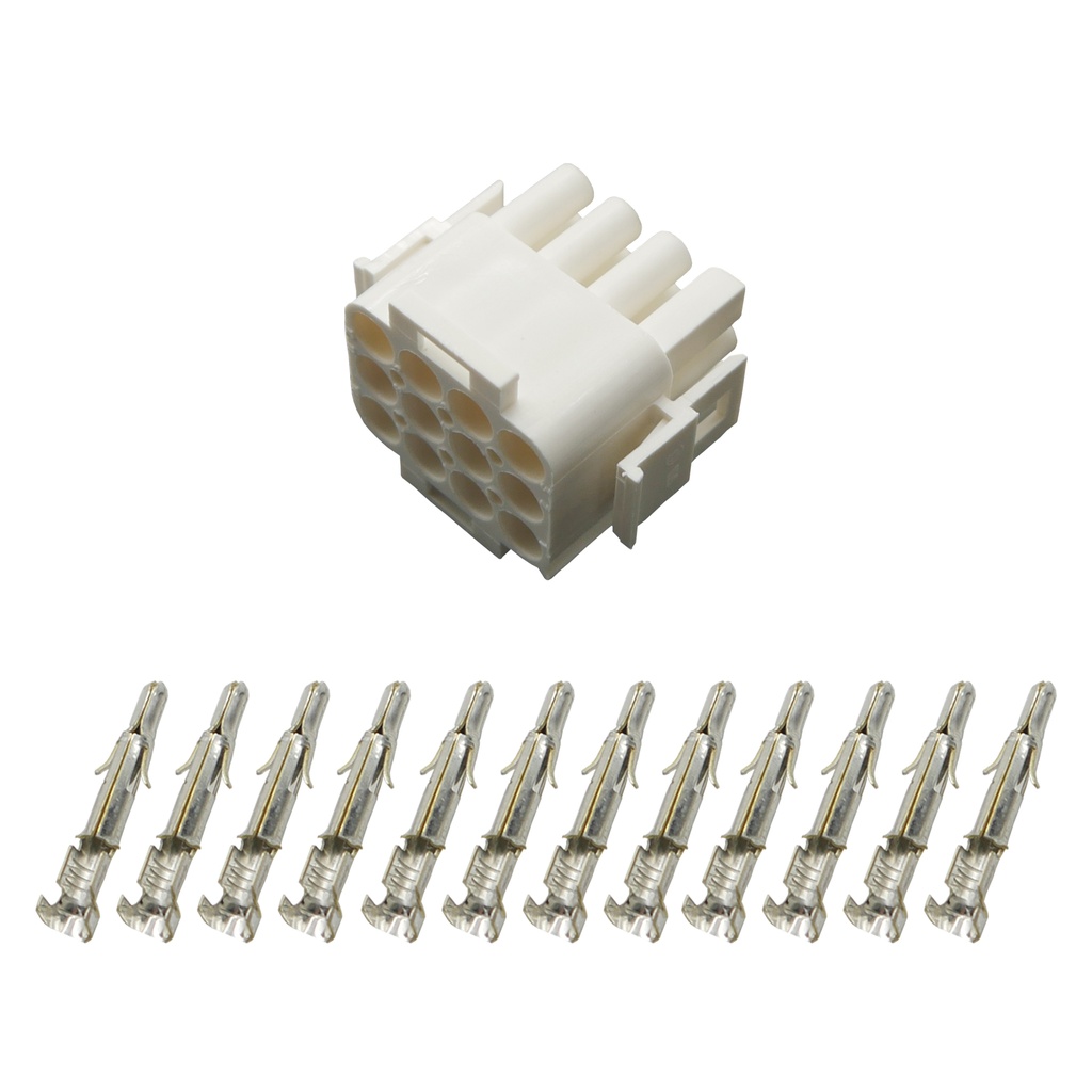 [33-1329] Stecker Stiftgehäuse Universal Mate N Lok 12-polig incl. Kontakten