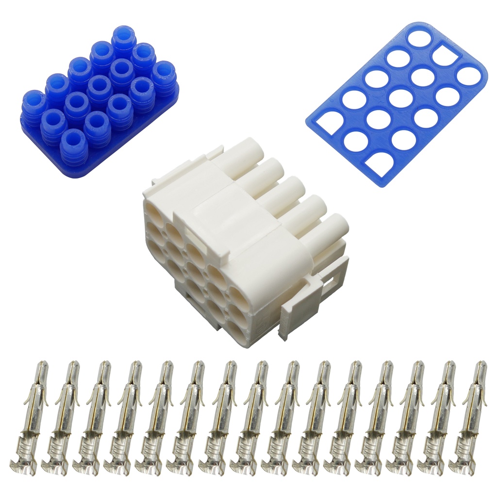 [33-1331] Stecker Stiftgehäuse gedichtet Universal Mate N Lok 15-polig incl. Kontakten