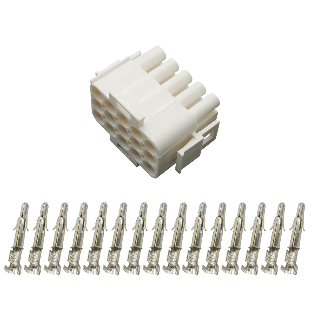 [33-1332] Stecker Stiftgehäuse Universal Mate N Lok 15-polig incl. Kontakten