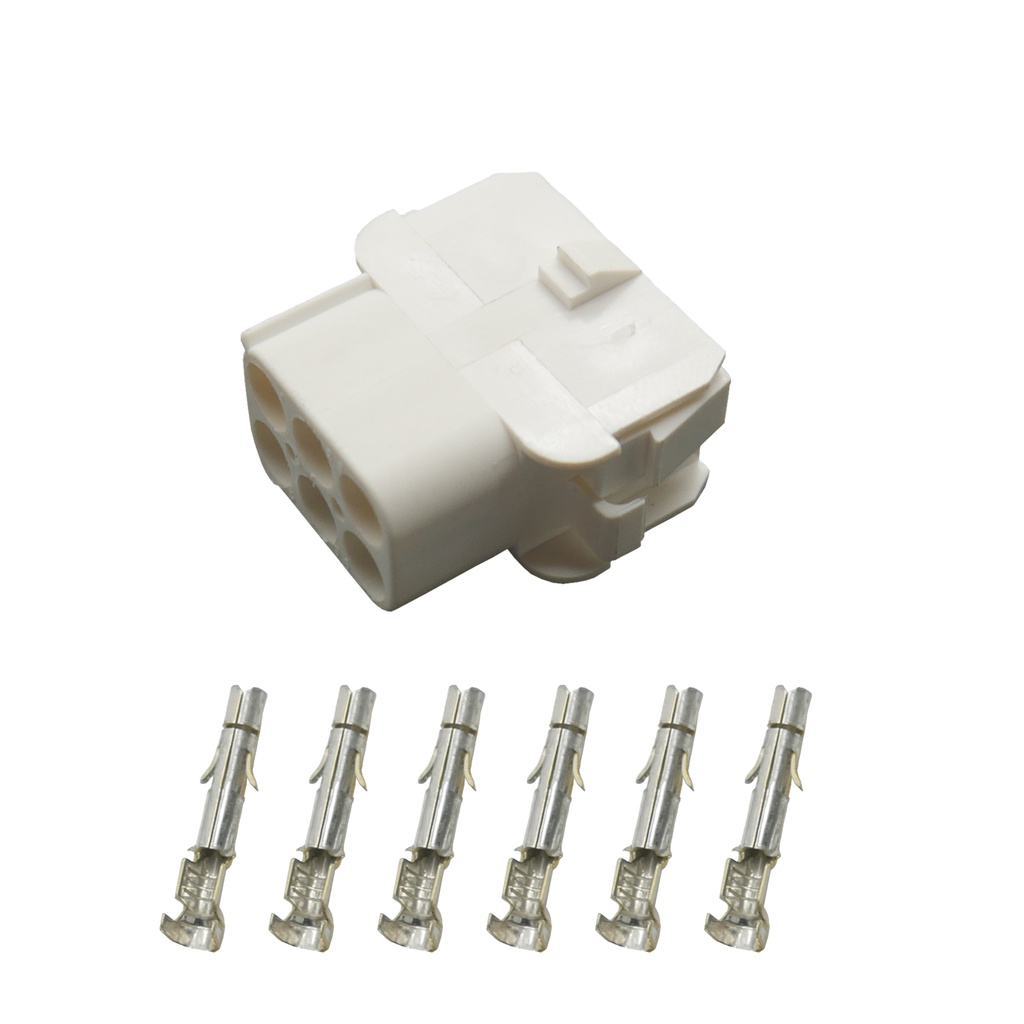 [33-1347] Stecker Buchsengehäuse Universal Mate N Lok 6-polig incl. Kontakten