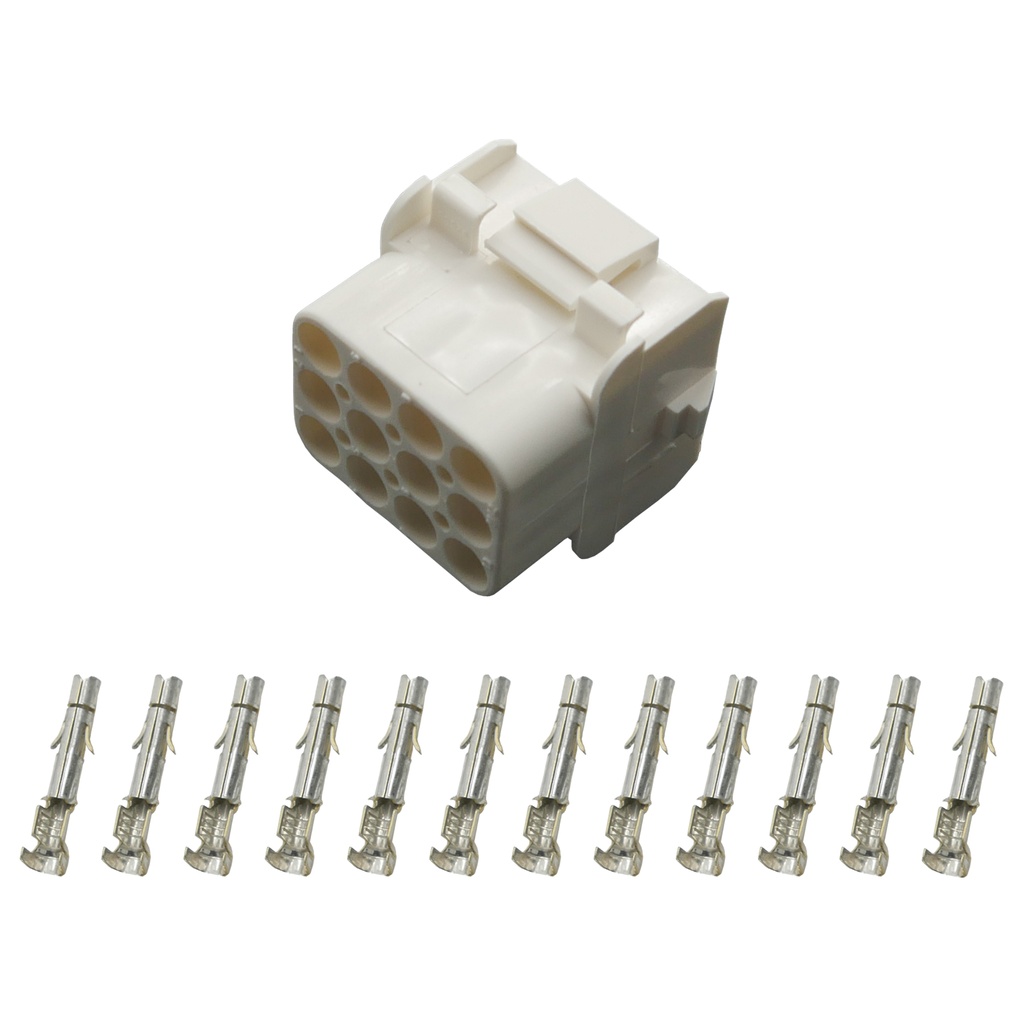 [33-1353] Stecker Buchsengehäuse Universal Mate N Lok 12-polig incl. Kontakten