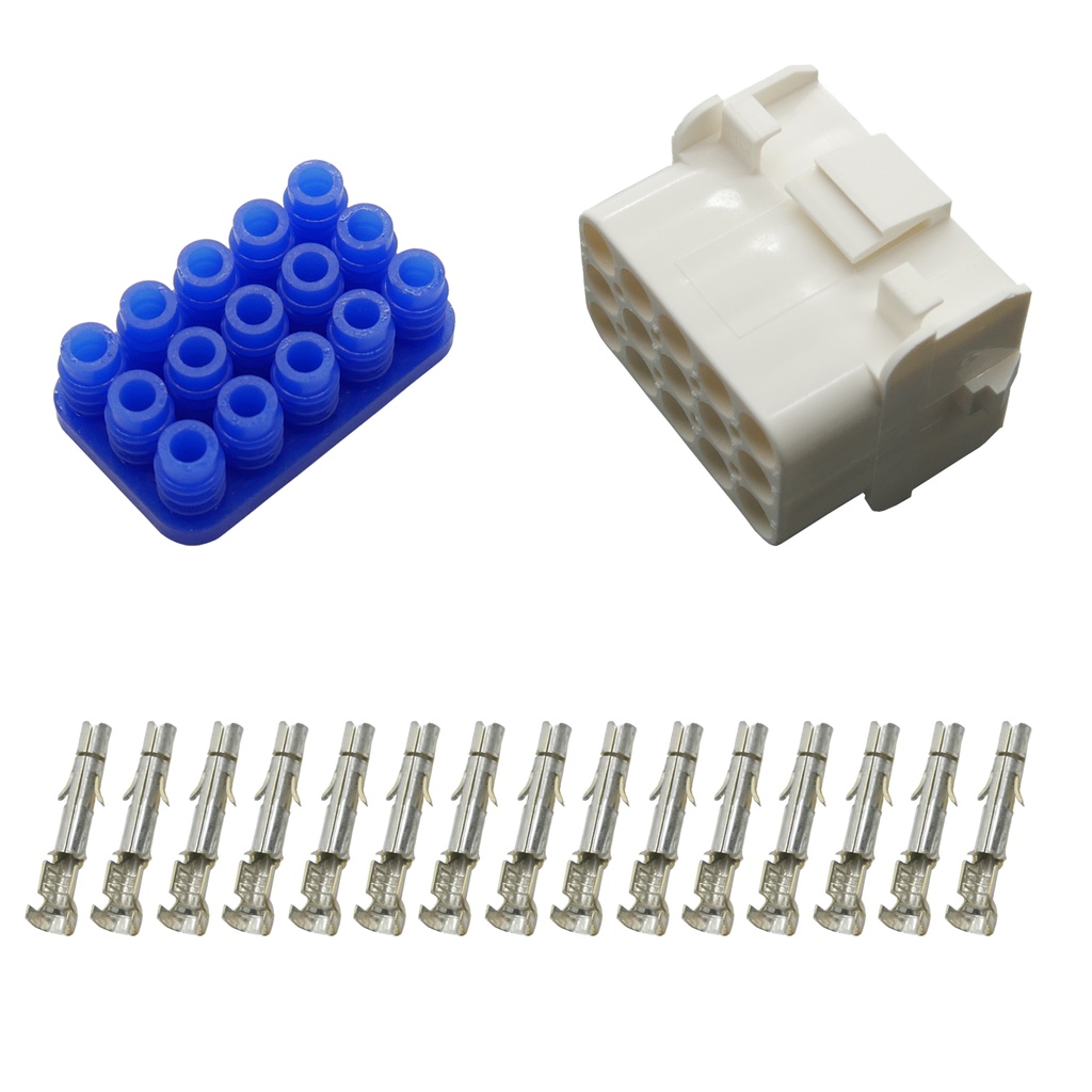 [33-1355] Stecker Buchsengehäuse gedichtet Universal Mate N Lok 15-polig incl. Kontakten