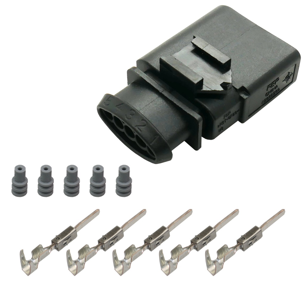 [33-1411] Reparatursatz Stecker Gehäuse Set 5-polig VW AUDI 6N0973805   6N0 973 805
