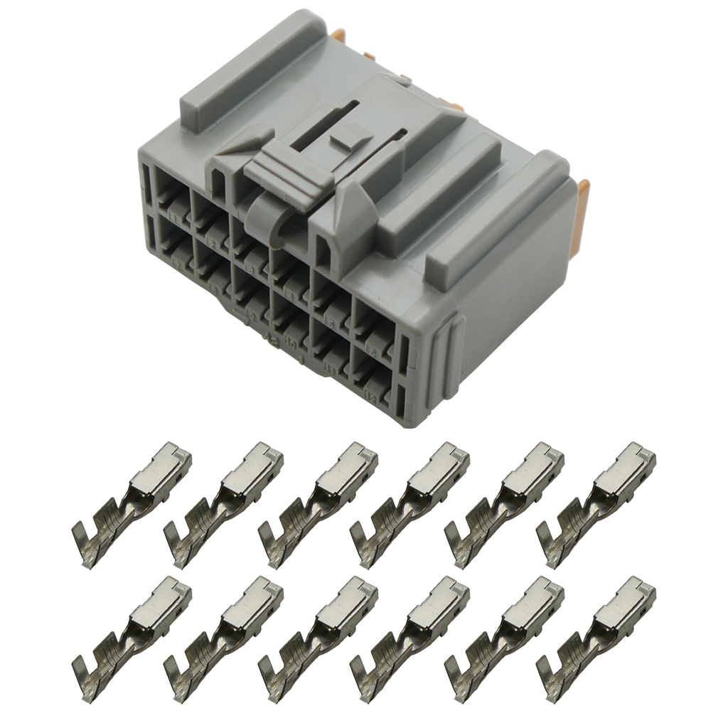 [33-1396] Reparatursatz Stecker Gehäuse Buchse Set 12-polig Yazaki 7283-5567-40