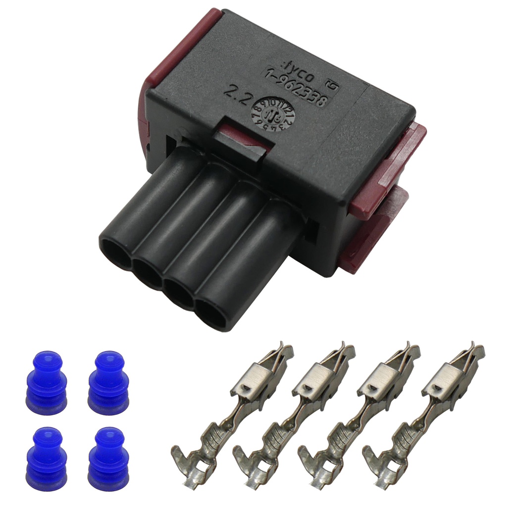 [33-1492] Reparatursatz Steckverbinder Stecker Buchse JPT 4-pol TYCO AMP TE 1-963207-1