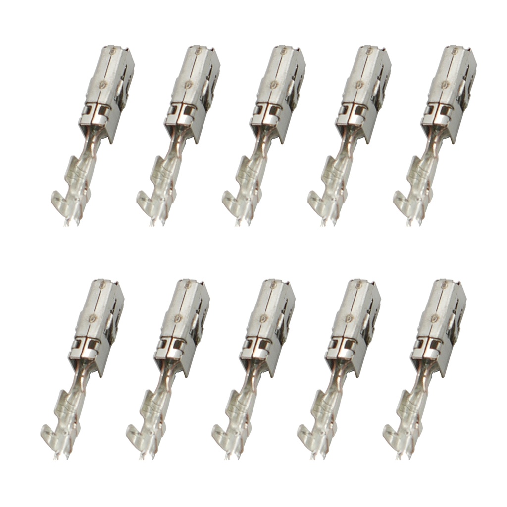 [33-1406] 10x MCP 2,8 Kontakt Pin Stecker Crimp Buchse 0,50-1,00mm² TE TYCO AMP 1-968849-1