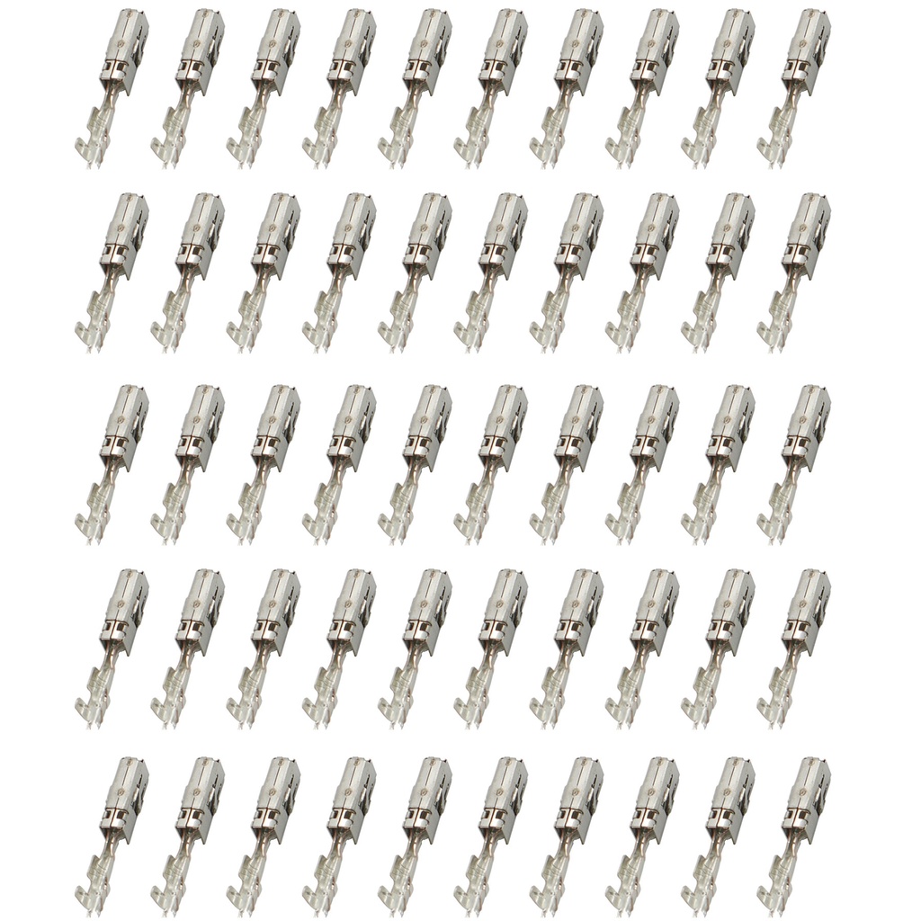 [33-1406-50] 50x MCP 2,8 Kontakt Pin Stecker Crimp Buchse 0,50-1,00mm² TE TYCO AMP 1-968849-1