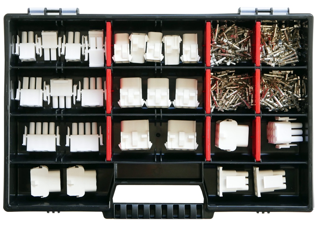 [33-1372-SK] Sortiment Set Universal-Mate-N-Lok Stecker TYCO AMP in 2-, 3-, 4-, 6- u. 9 polig