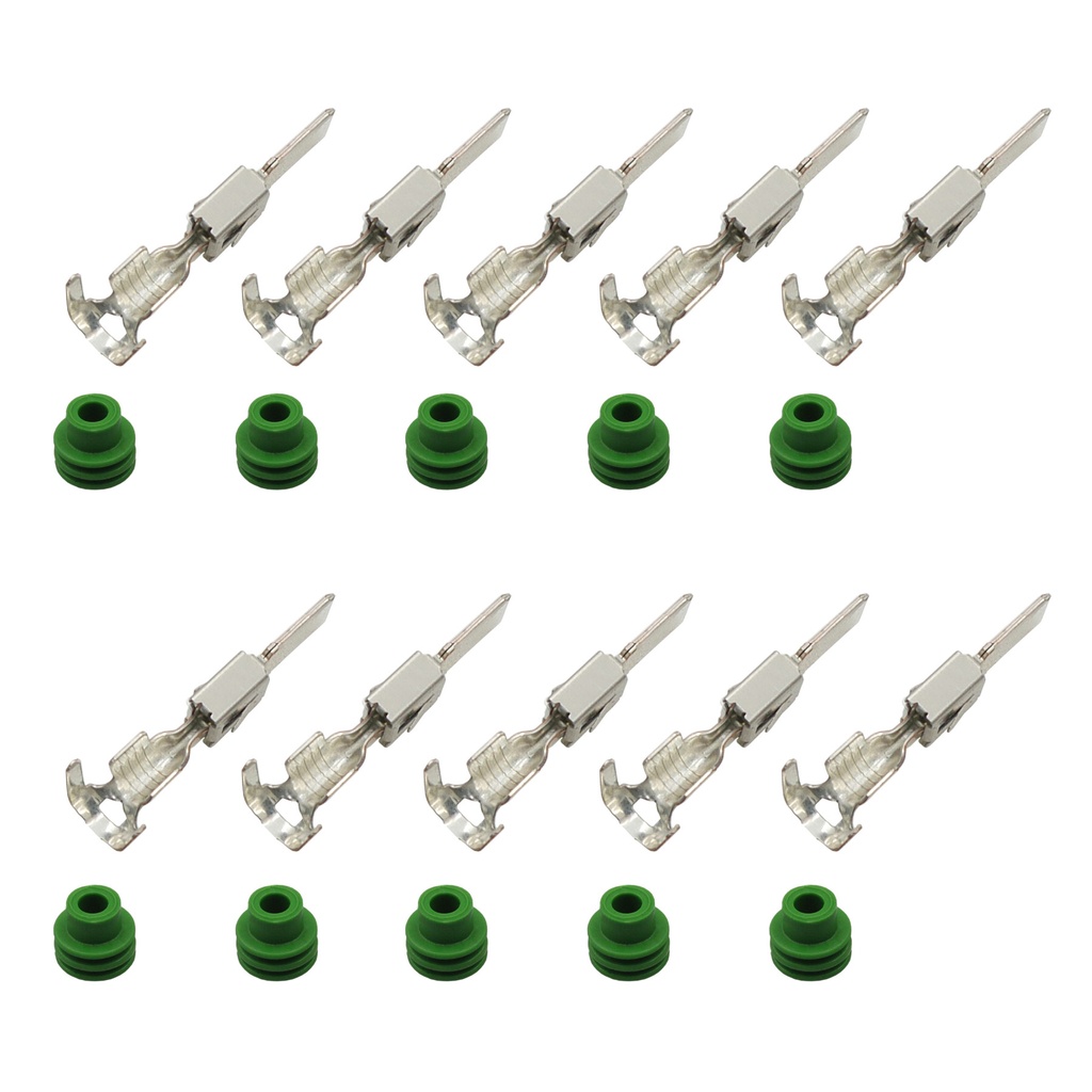 [33-1186-GRUEN] Set Kontakte Seal Stift 5,8x0,8 VW  N 103 193.02 / 103193.02 u. 357972742C 4,00²