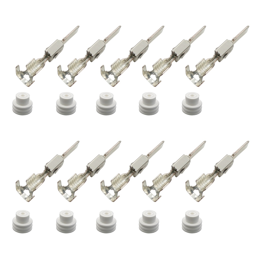 [33-1115-WEISS] Set Kontakte Seal Stift 5,8x0,8 VW  N 103 192.02 / 103192.02 u. 357972742A 1,50²