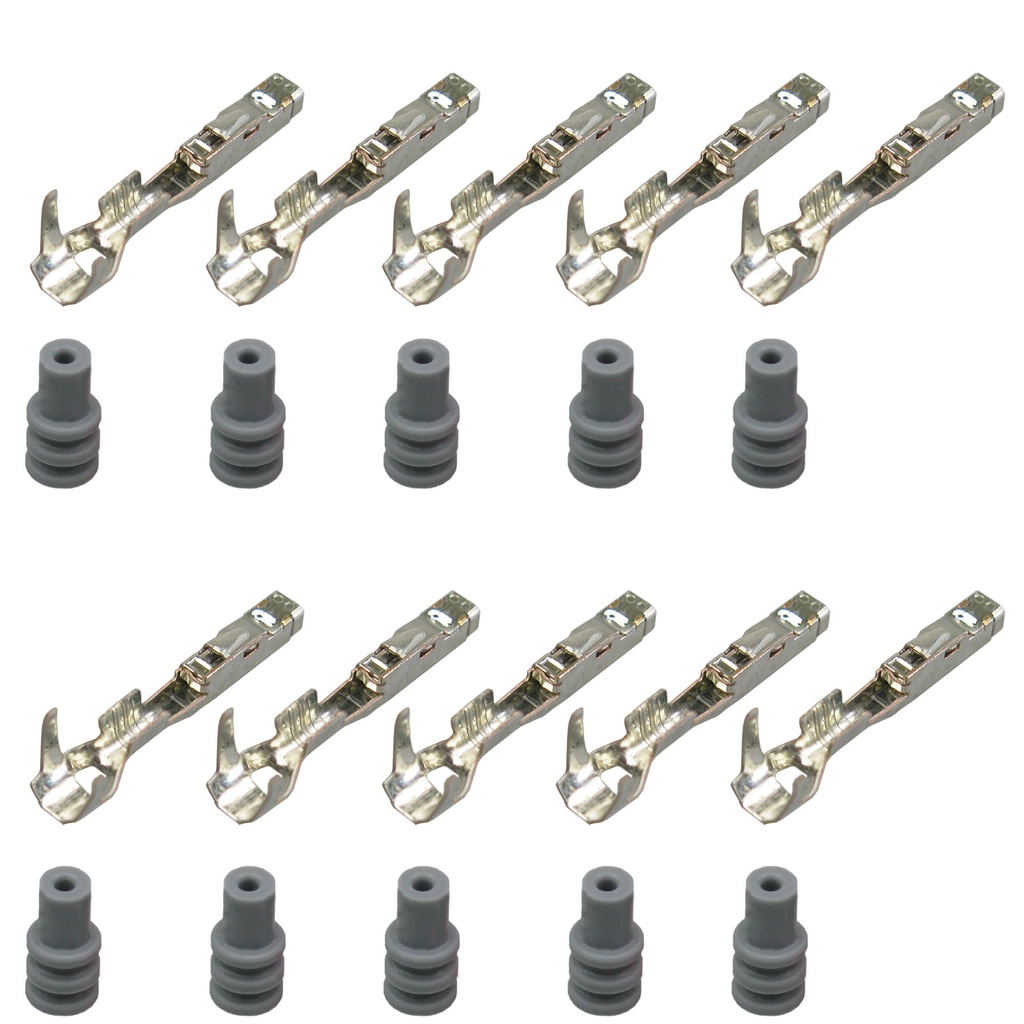 [33-0821-GRAU] Set Kontakt Buchse MCON 1.2, 0,50²-0,75² ähnlich VW N 107 396.01 und Seal 357 972 740D